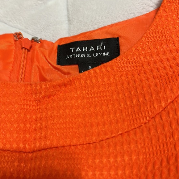 Tahari orange dress - Picture 4 of 4